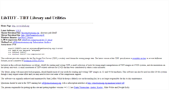 Desktop Screenshot of libtiff.org